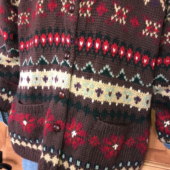 Vintage Ralph Lauren Hand Knit Cardigan - Picture 5 of 15